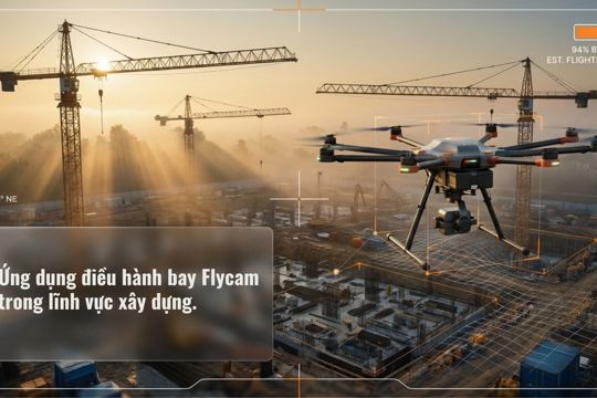 Ứng dụng điều hành bay Flycam trong lĩnh vực xây dựng